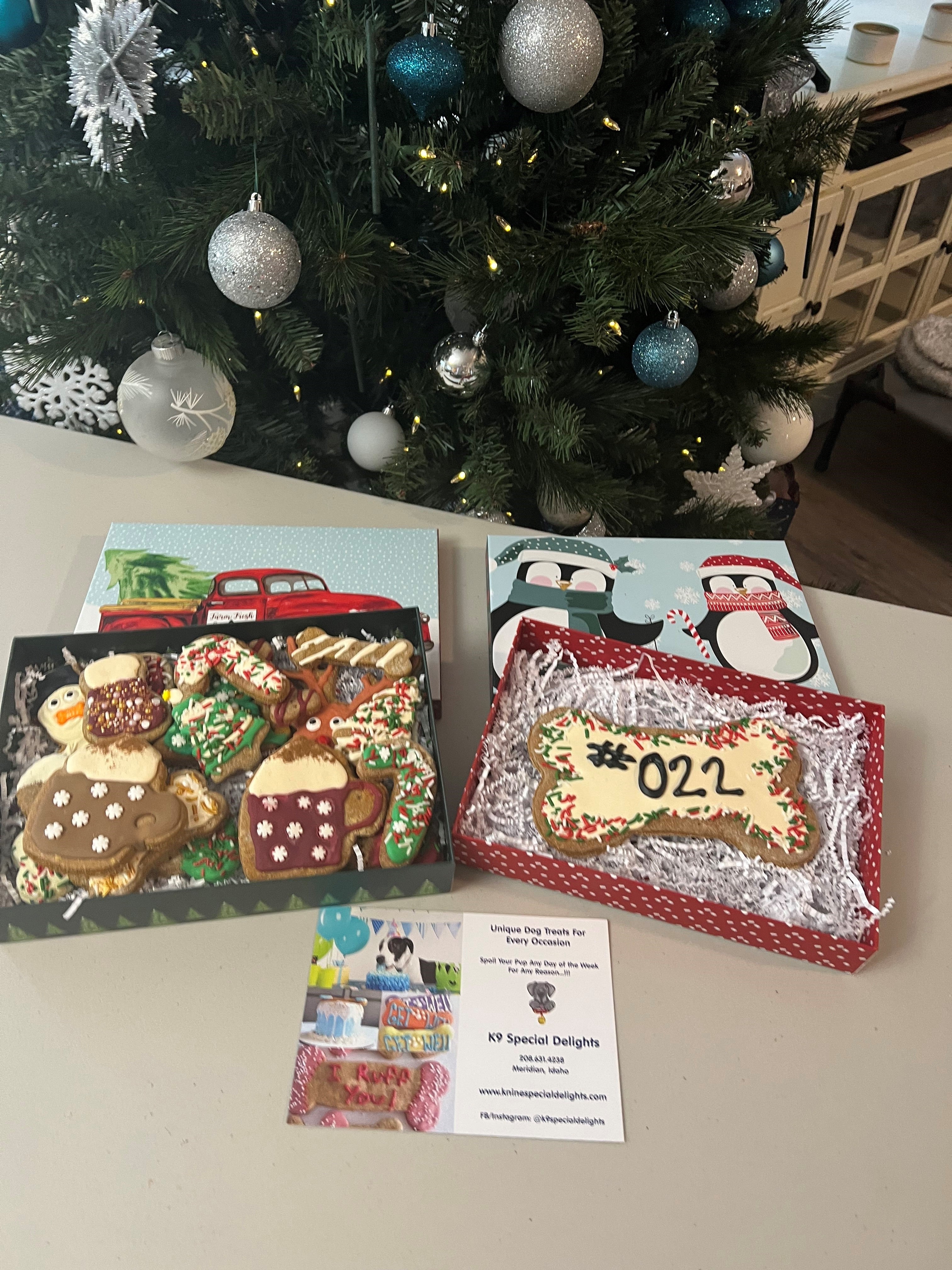 Christmas Dog Cookie Package