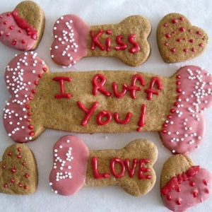 Valentine's Day Dog Cookies Package