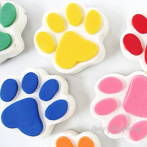 Let's have a PAWTY! Large Birthday Paw Cake